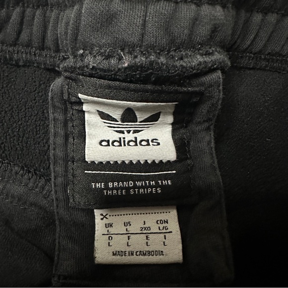 Adidas Black Track Pants size Large - Picture 4 of 8